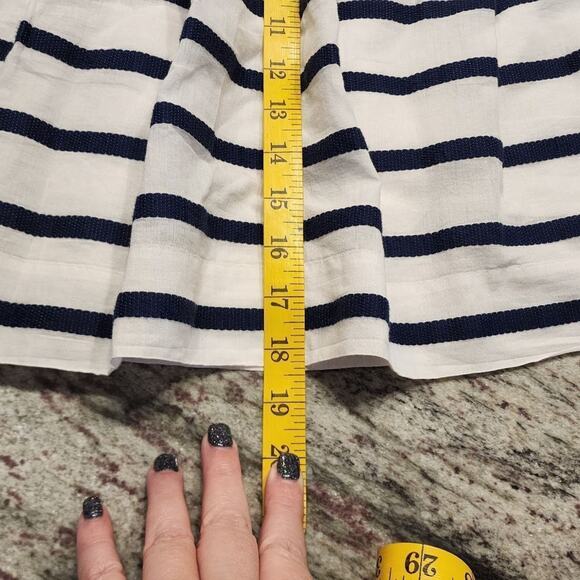 J. Crew 100%‎ cotton striped skater shirt size 2 - Picture 3 of 8